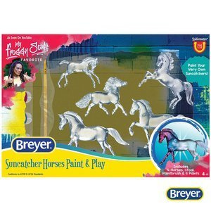 4237 Breyer Stablemates Suncatcher Zestaw koni do malowania