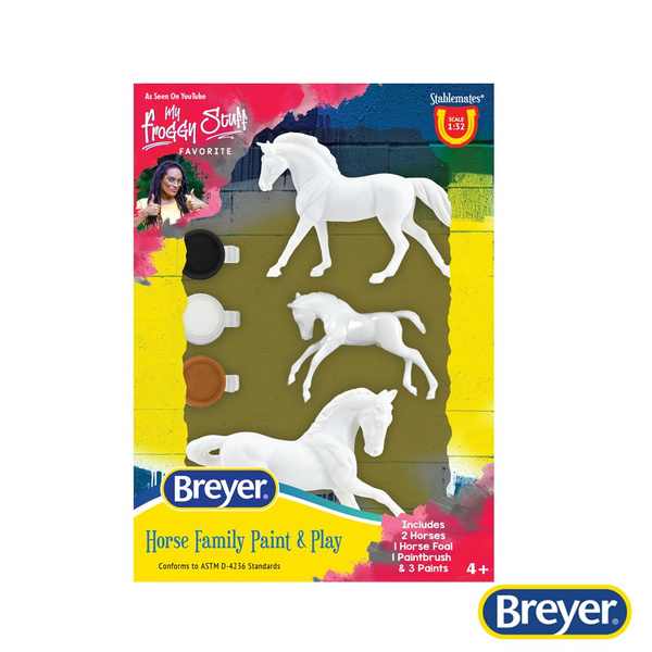 4239 Breyer Stablemates Horse Family Paint & Play