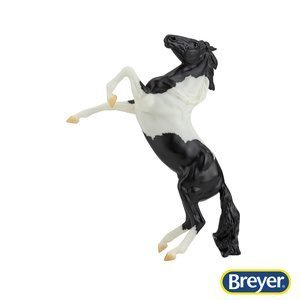 961 Breyer Classics Black Pinto Rearing Mustang